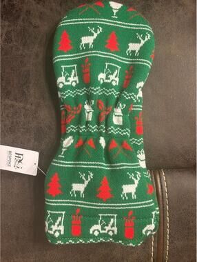 Bespoke Golf Accessories Christmas Golf Club Headcover Green Holiday NWT